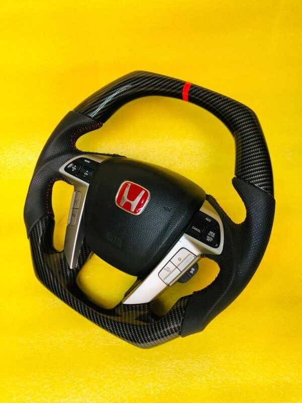 Carbon fiber steering wheel For Honda Accord 8th Gen 2008~2012 - Image 3