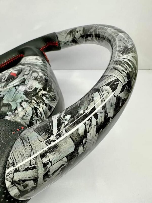 WHITE FORGE hydro dipped steering wheel for TOYOTA CELICA, MR2-Spyder, Supra, JZX Matrix - Image 3