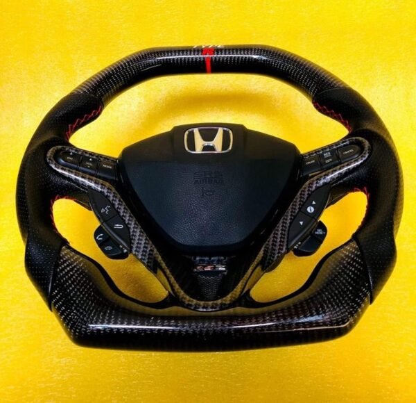 Full Option Type R Carbon Fiber Steering Wheel for Honda Civic 8th FD2/fn2 2006-2011 - Image 2