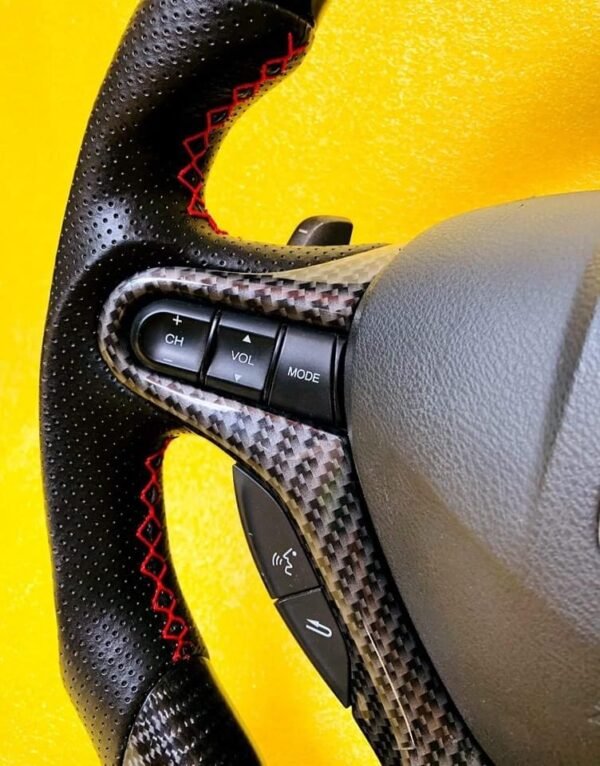 Full Option Type R Carbon Fiber Steering Wheel for Honda Civic 8th FD2/fn2 2006-2011 - Image 4