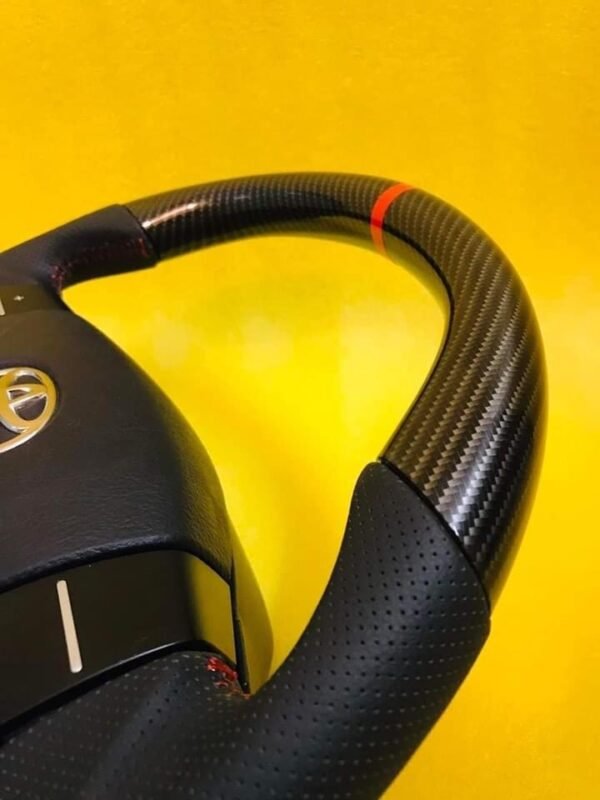 Customized Carbon Fiber Steering Wheel For TOYOTA MARK-X 2006-2010 - Image 3