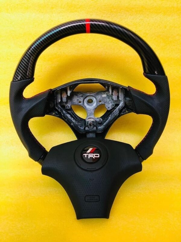 CARBON FIBER TRD Steering Wheel forTOYOTA MR2 SPYDER, CELICA, Supra MK4 JZA80, JZX Customized - Image 3