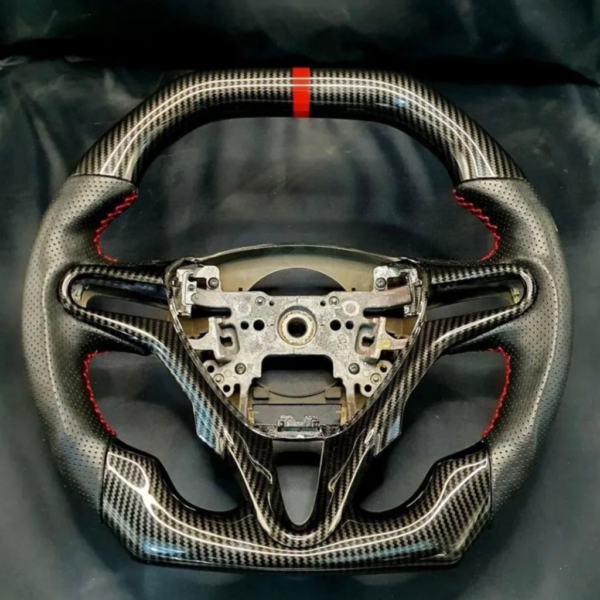 Honda civic FD2/FN2 Top Bottom flat CARBON FIBER steering wheel for type R, Si 2006-12