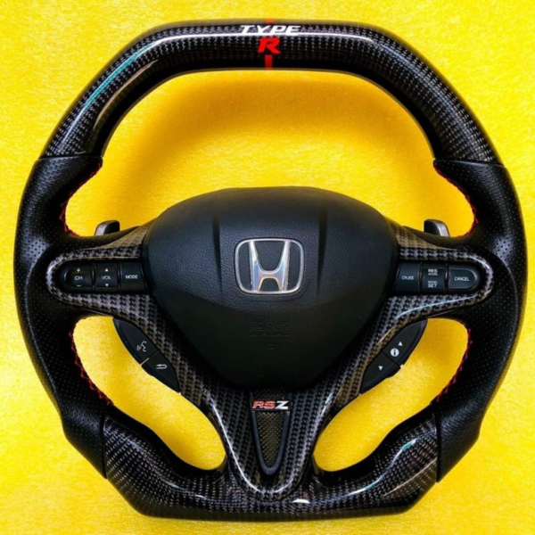 Full Option Type R Carbon Fiber Steering Wheel for Honda Civic 8th FD2/fn2 2006-2011