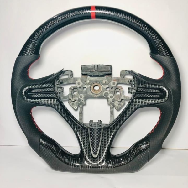 Real Carbon Fiber overlay Steering Wheel for Honda Civic 8th FD2/fn2 2006-2011