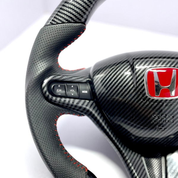 Carbon Fiber Steering Wheel & air bag for Honda Civic 8th FD2/fn2 2006-2011 - Image 3