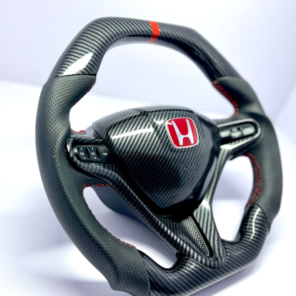 Carbon Fiber Steering Wheel & air bag for Honda Civic 8th FD2/fn2 2006-2011 - Image 2